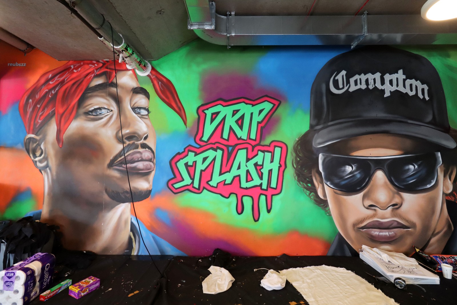 Drip Splash by Reubszz | Street Art NSW