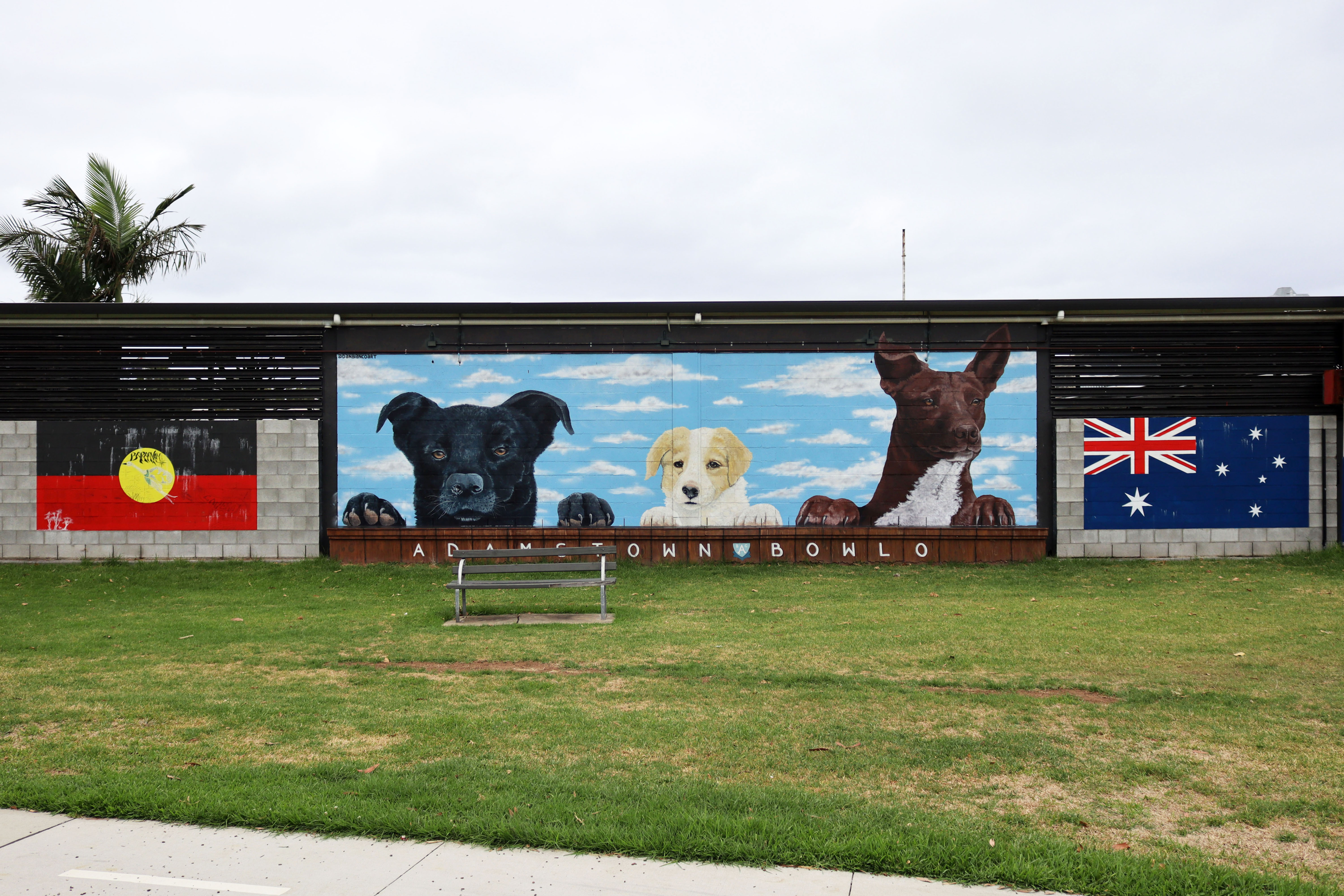 Adamstown Bowlo Mural by Dan Bianco | Street Art NSW