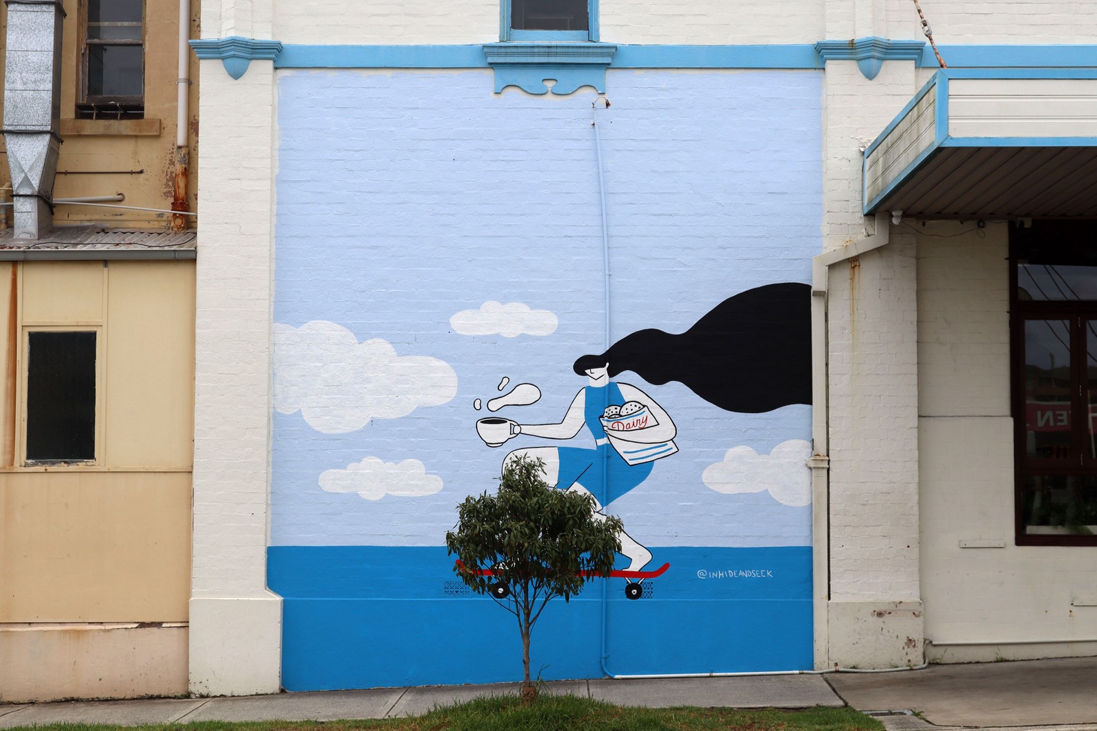 Bennett Street Dairy by Zuzu Galova | Street Art NSW