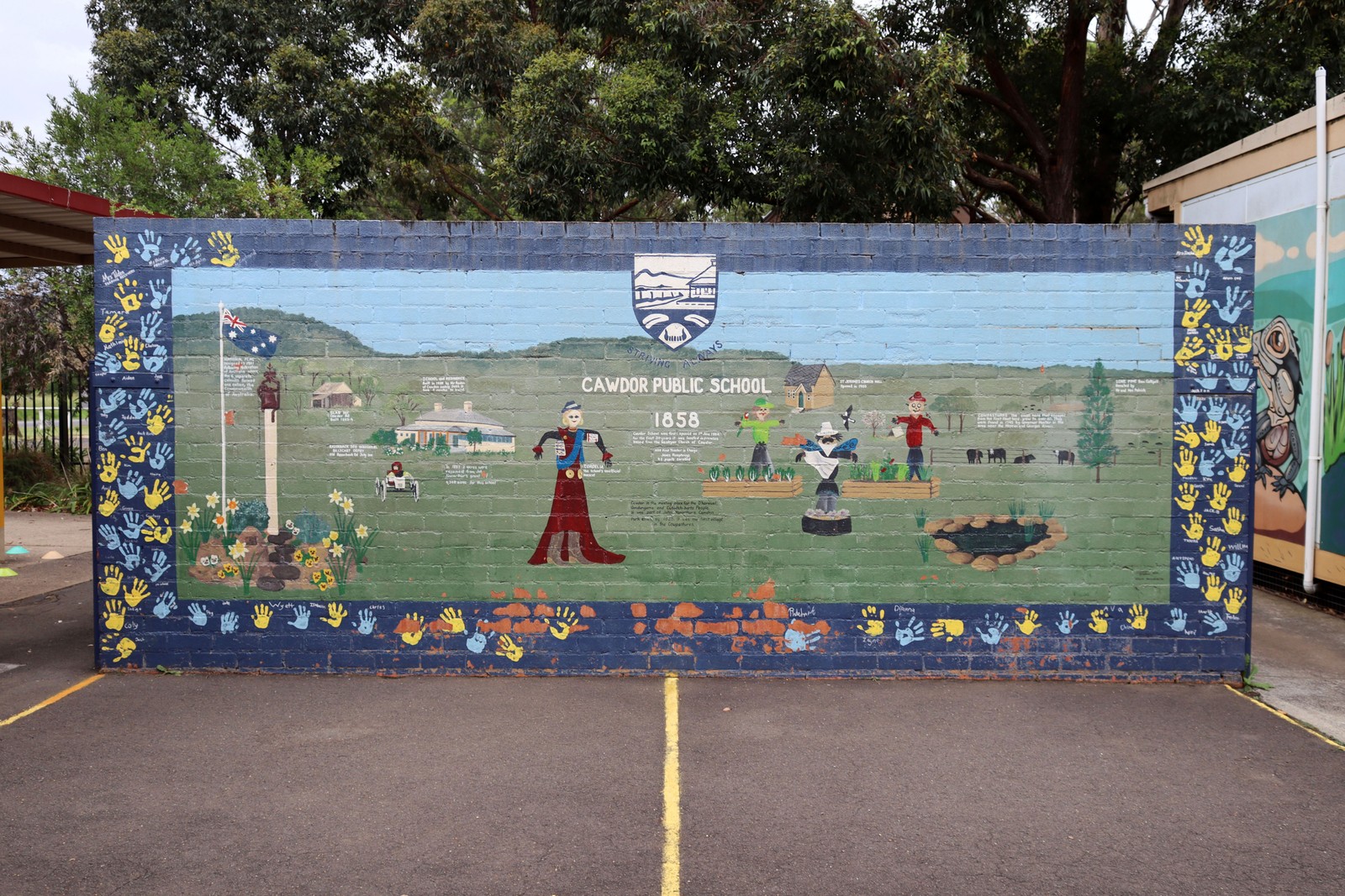Cawdor Public School 1858 by Shelley Semler | Street Art NSW