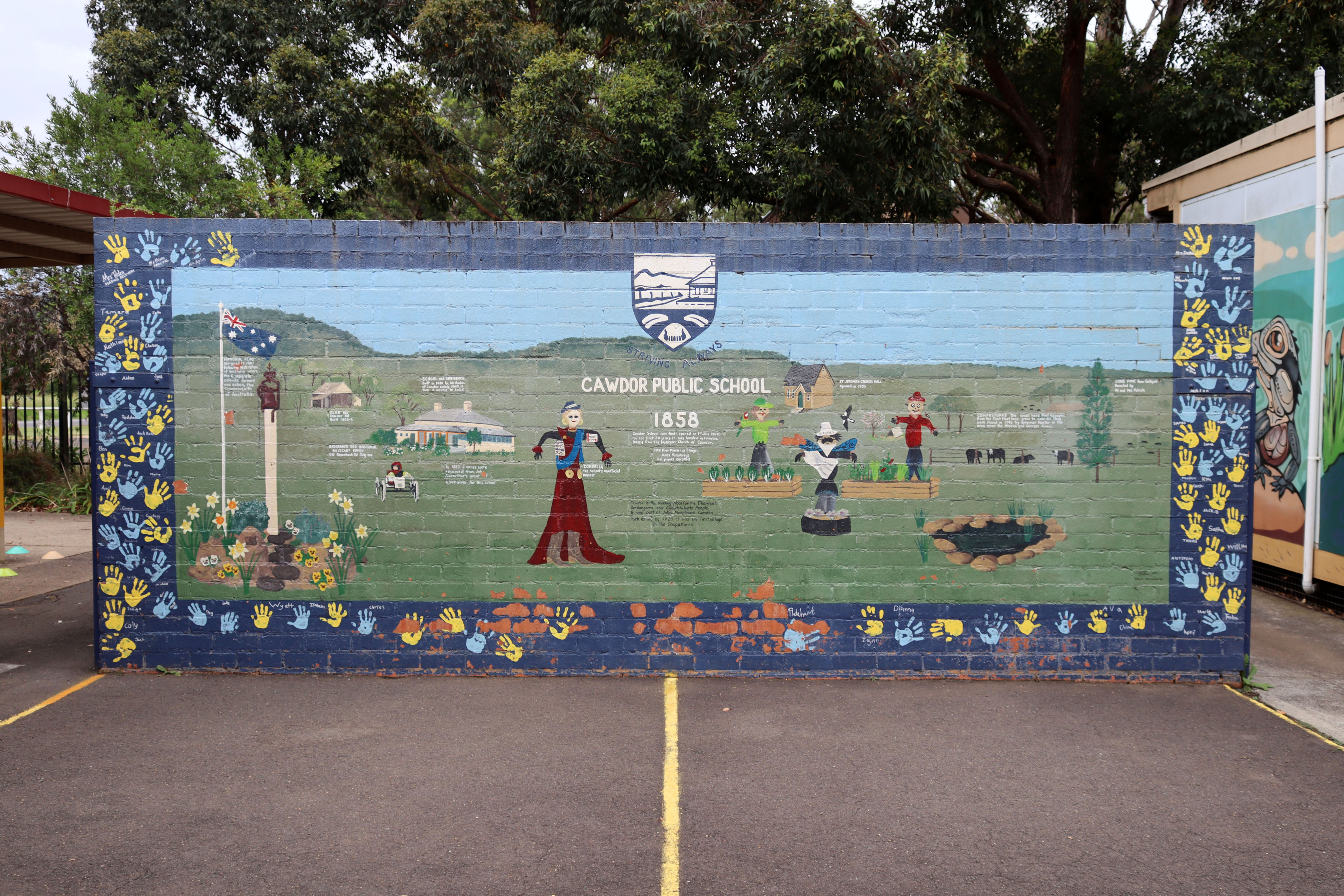 Cawdor Public School 1858 by Shelley Semler | Street Art NSW