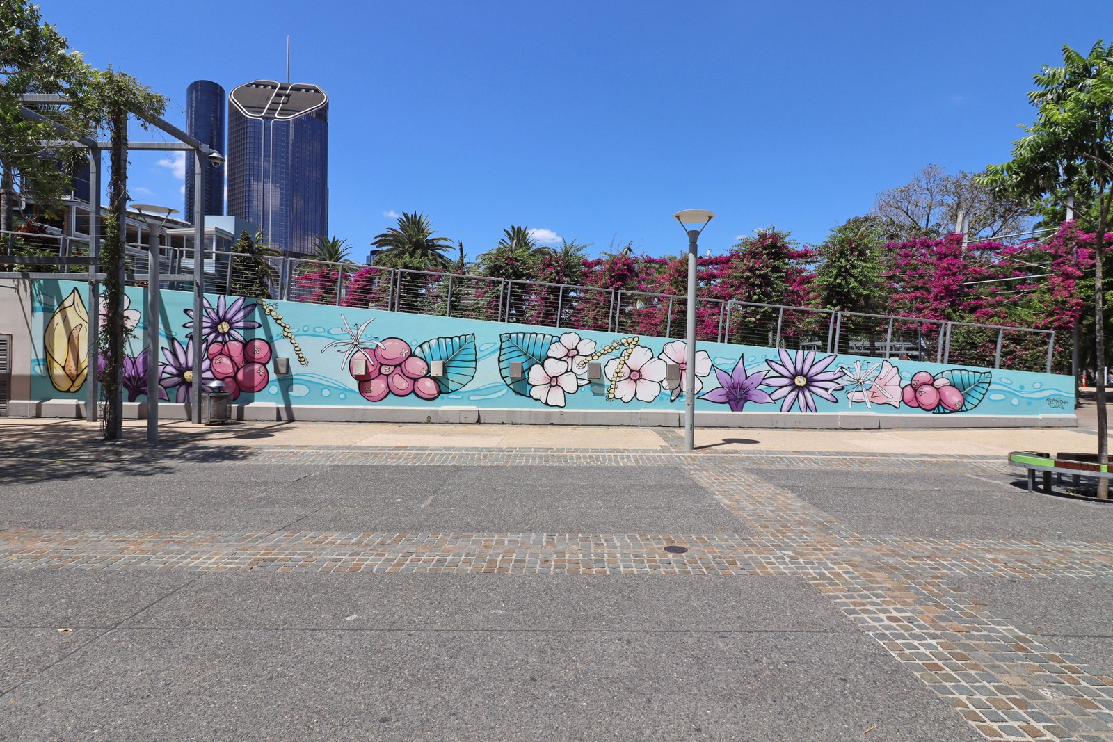 Can you find the local native flowers? by Merindah Funnell | Street Art NSW