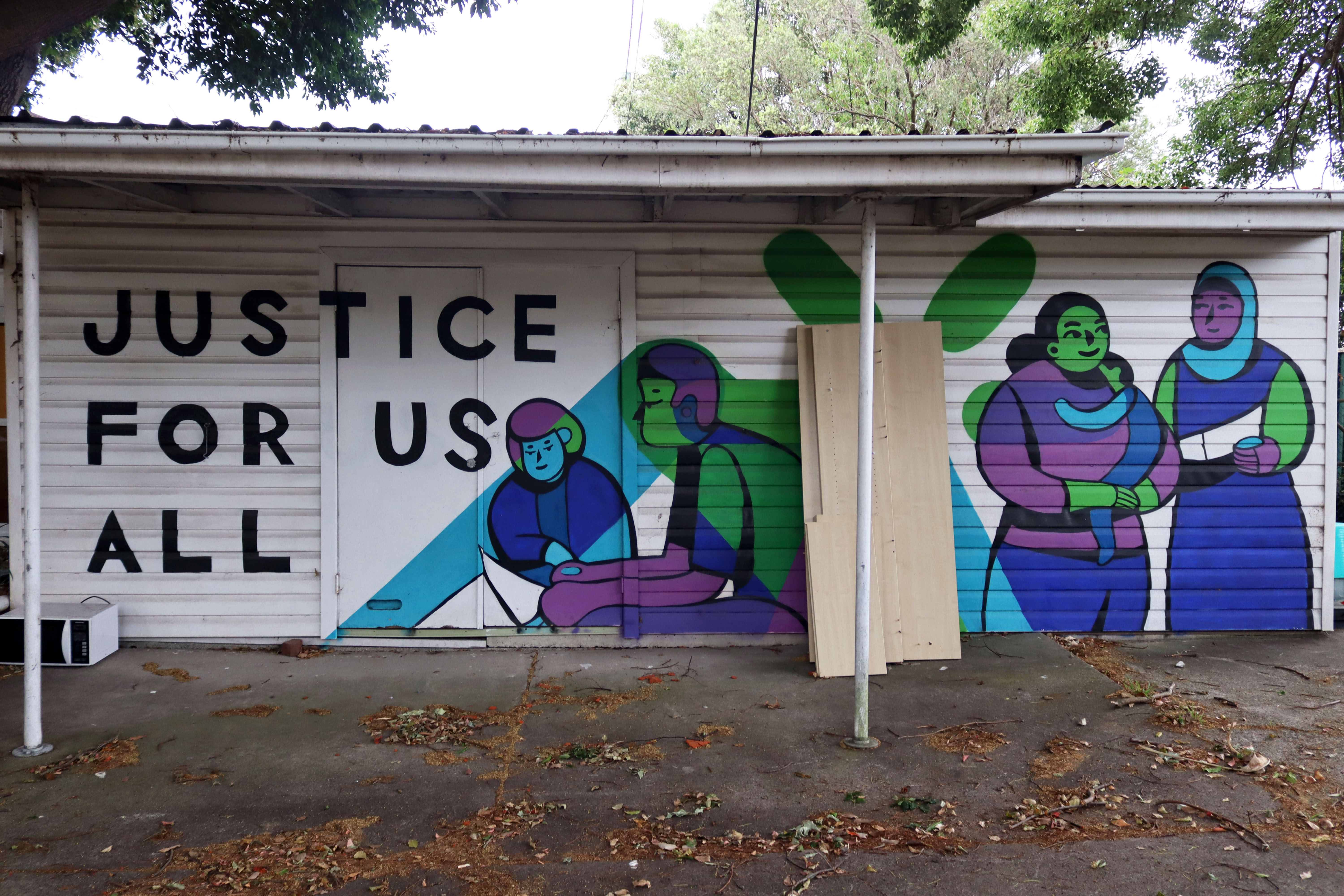 Justice for Us All by Lotte Alexis | Street Art NSW