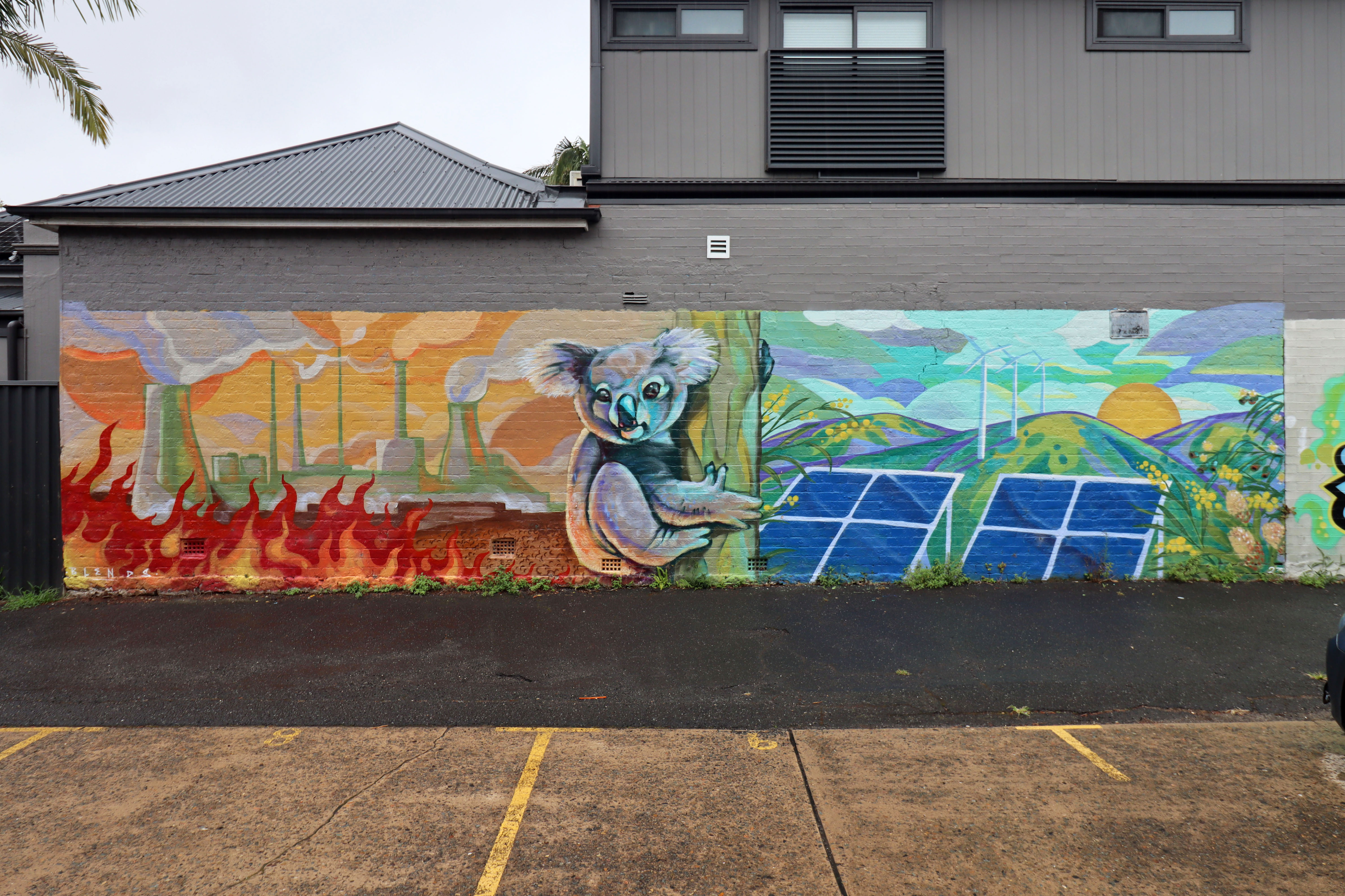 Earth Day Mural by Blends | Street Art NSW