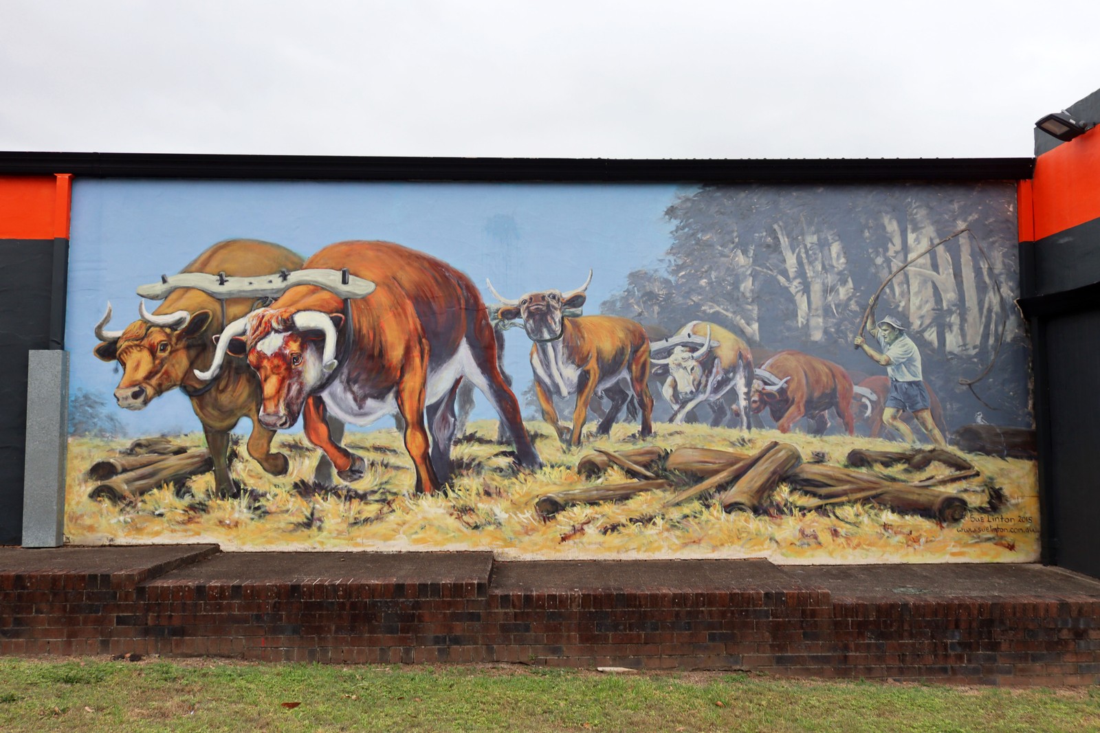 The Bullocky by Sue Linton | Street Art NSW