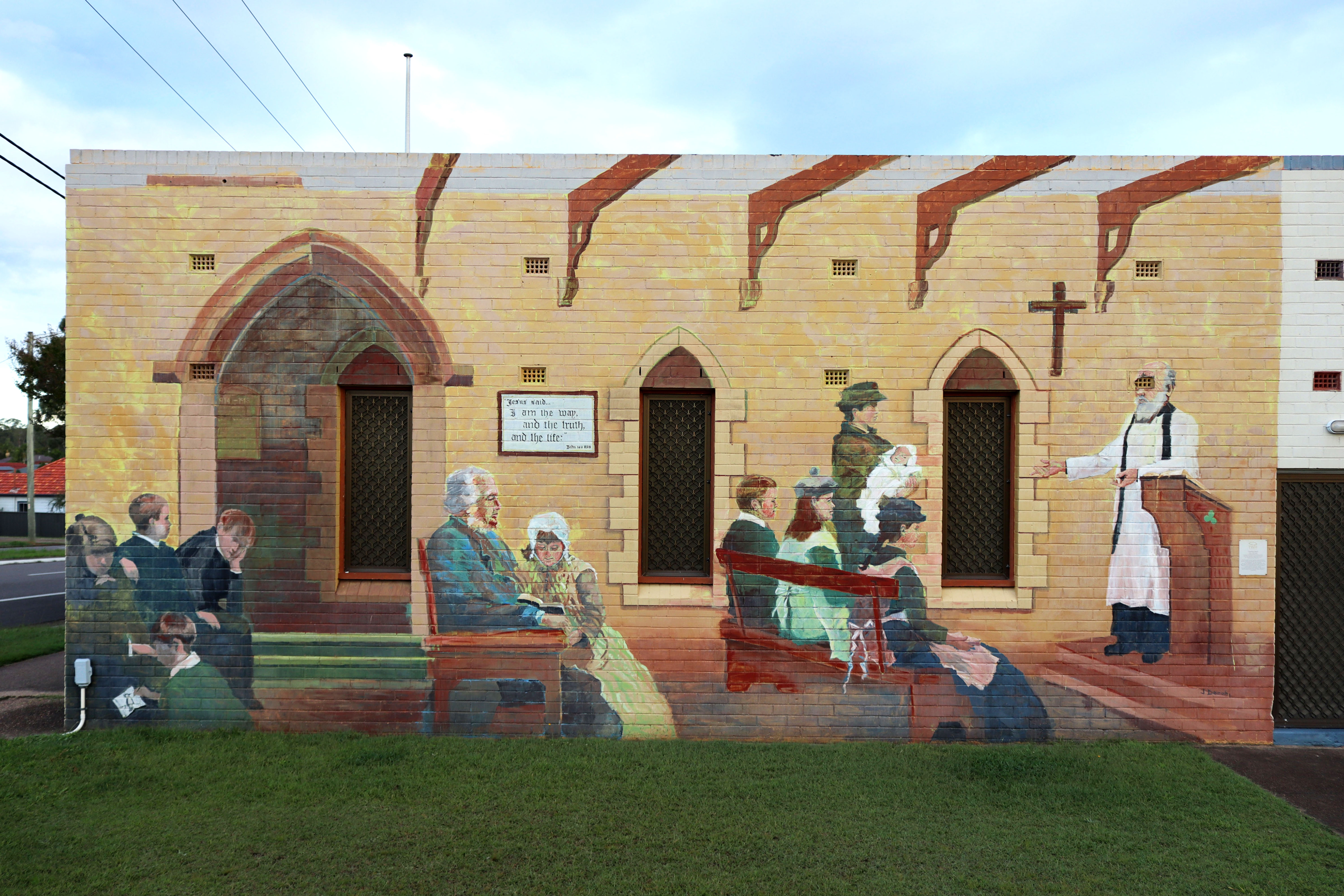 Christian Mural by John Dorahy | Street Art NSW