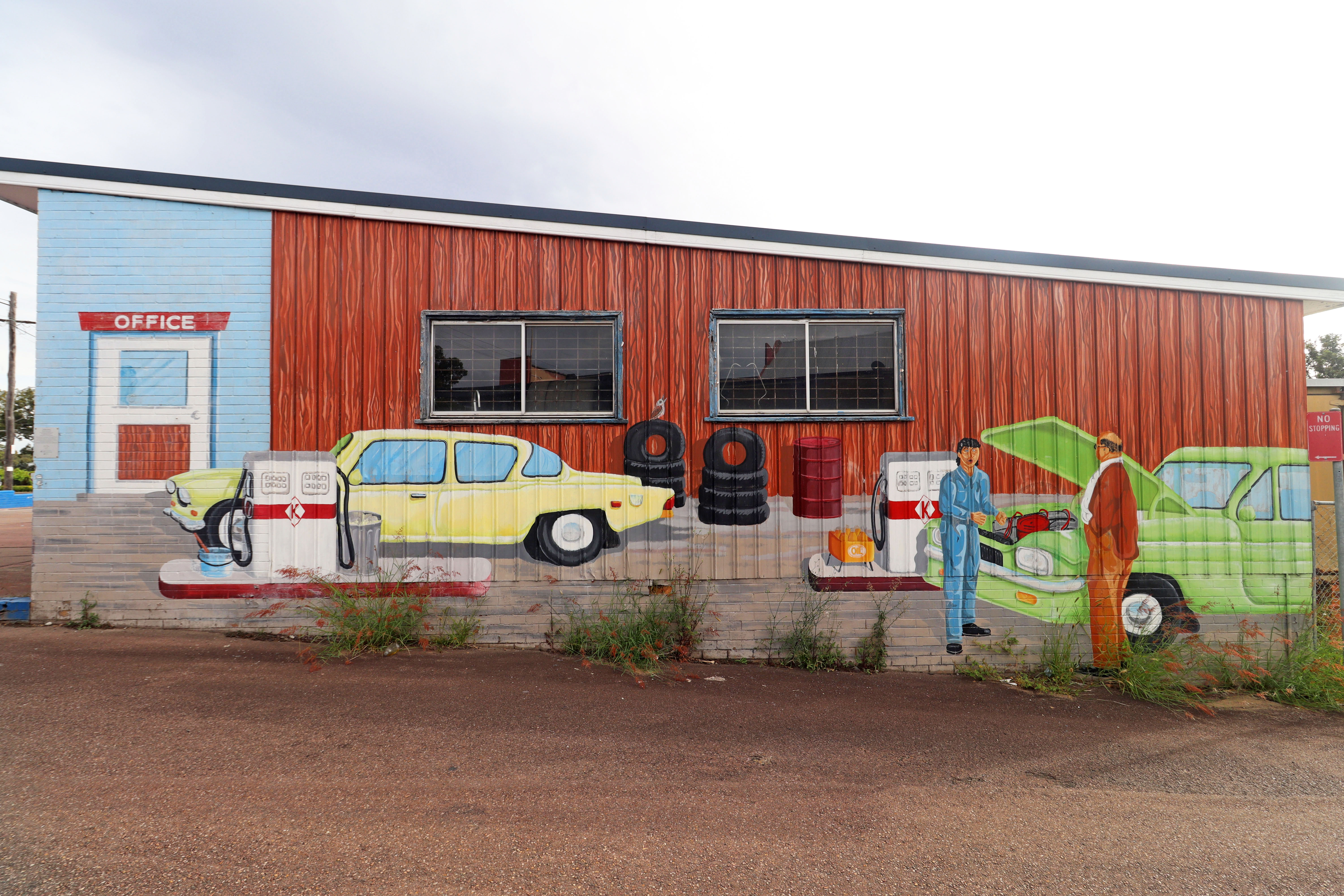 Garage Mural by Grant Franklin | Street Art NSW