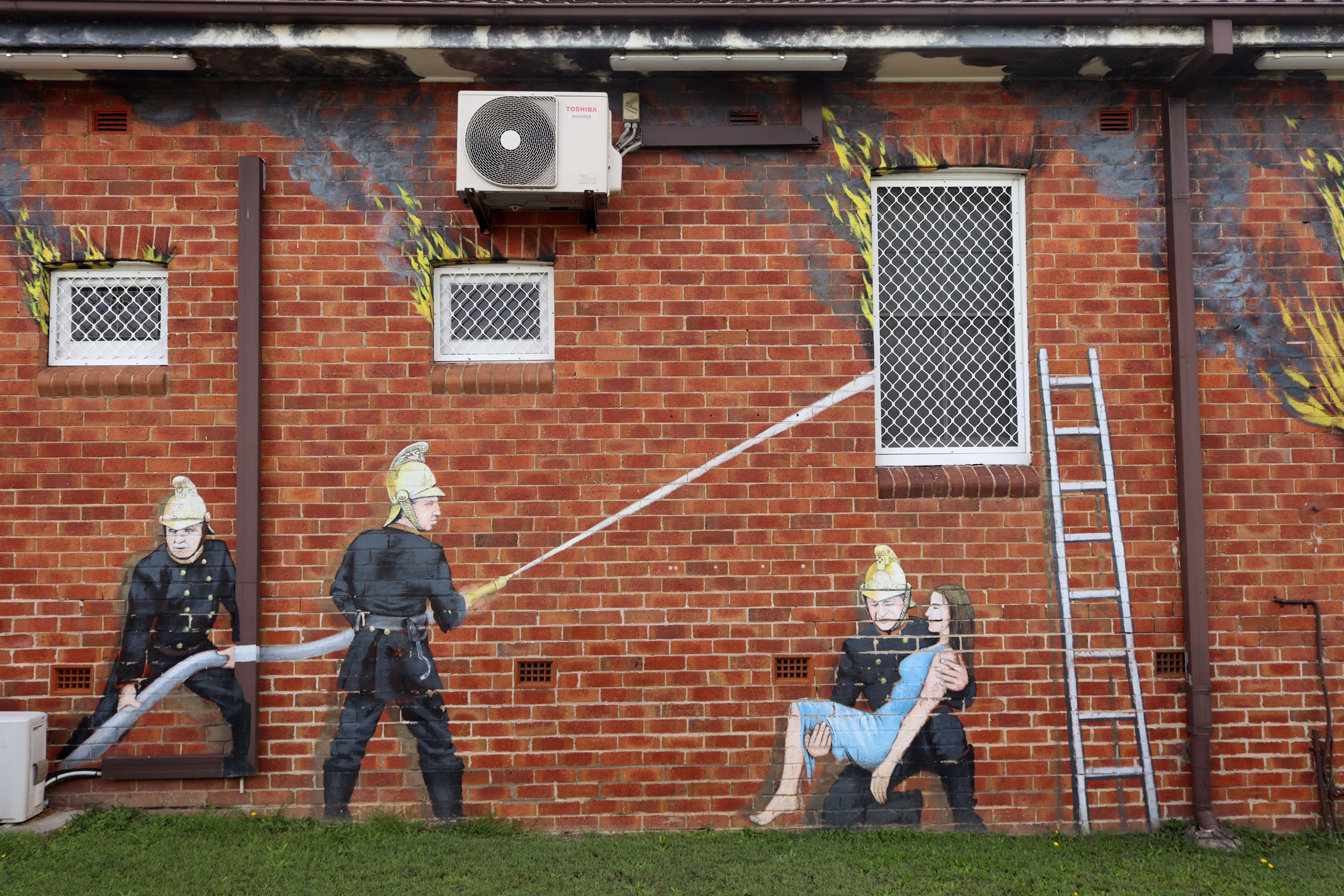 Fire Station Mural by Jeremy Kang | Street Art NSW