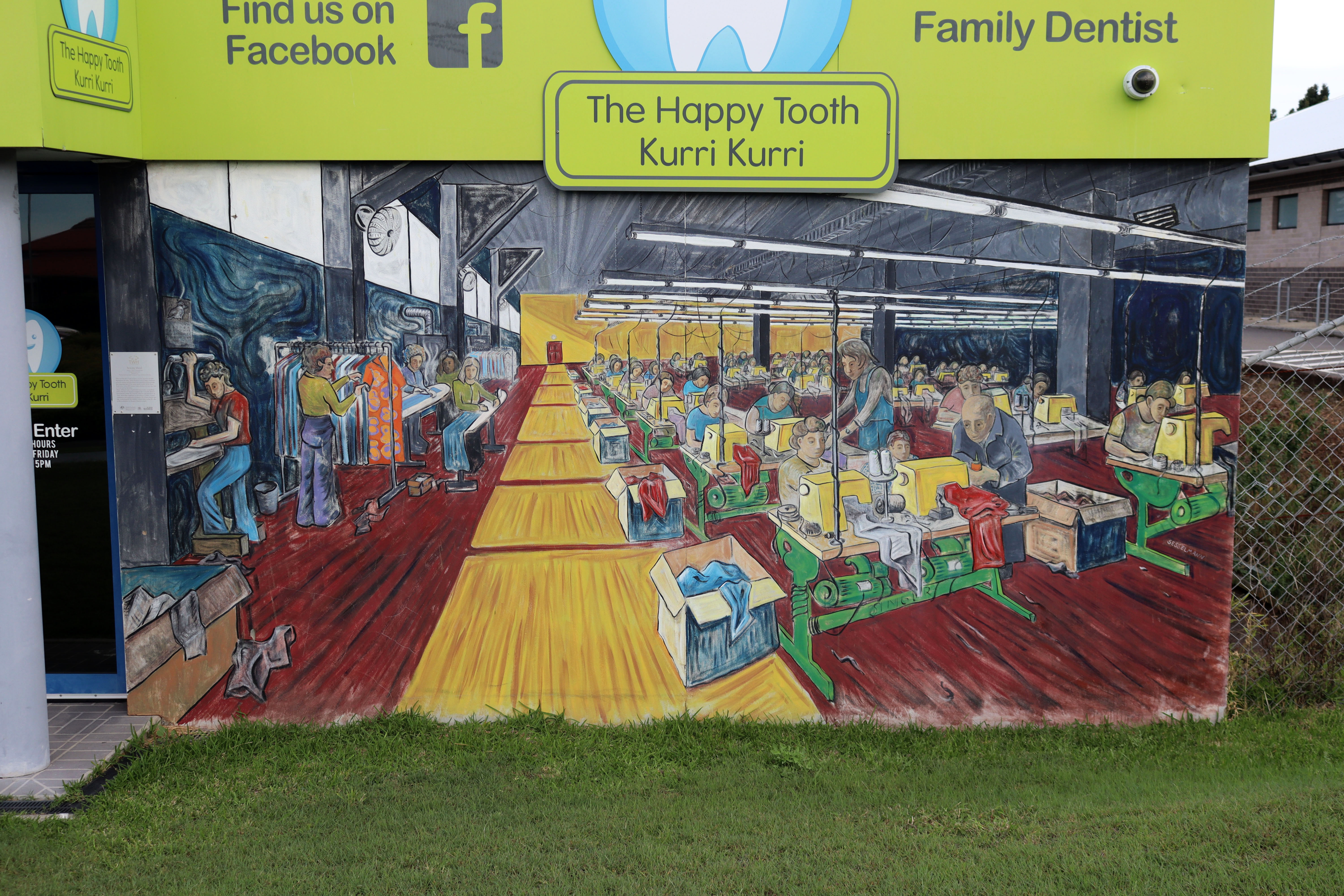 Sewing Mural by Peter Sesselmann | Street Art NSW