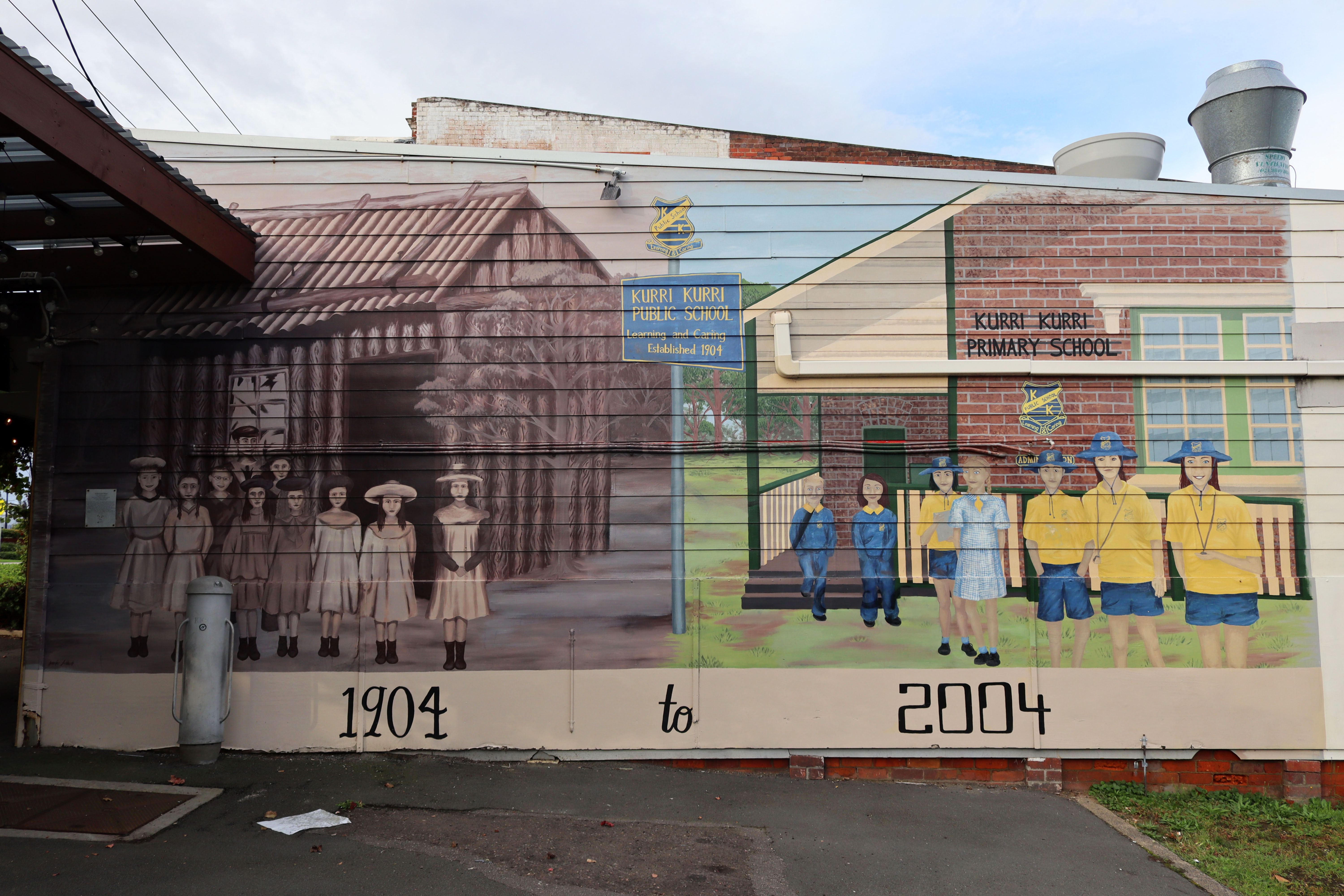 Schoolyard Mural by Jennifer Lockhart | Street Art NSW