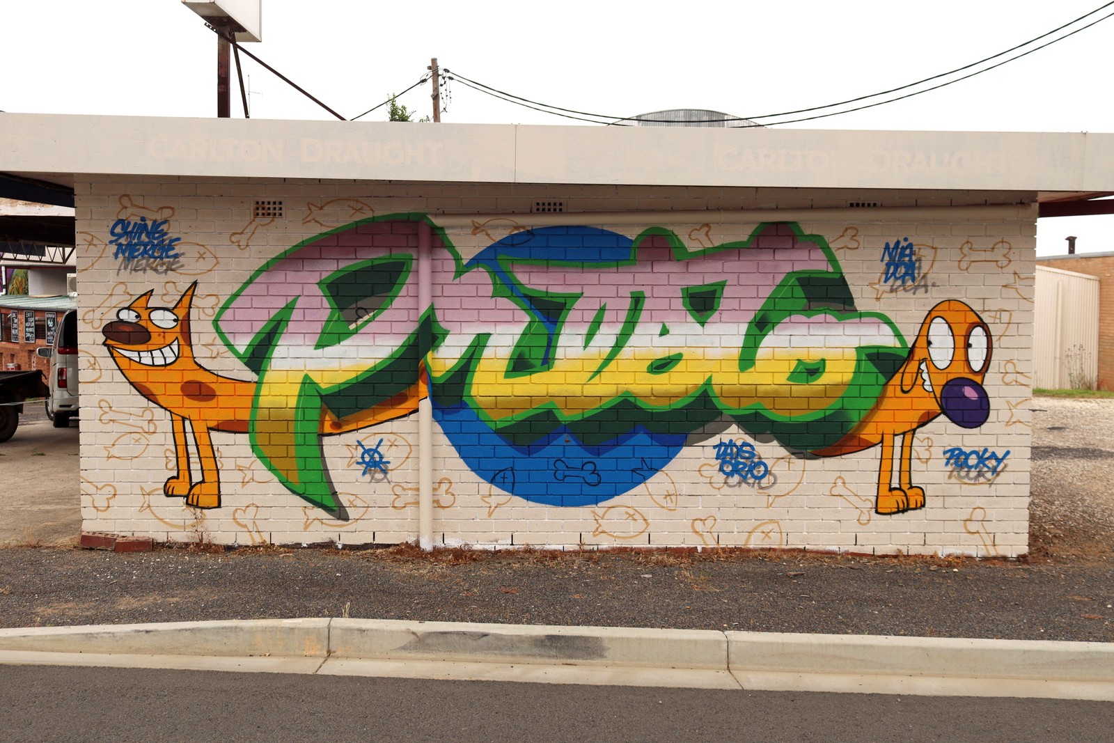 CatDog by Luke Presto | Street Art NSW
