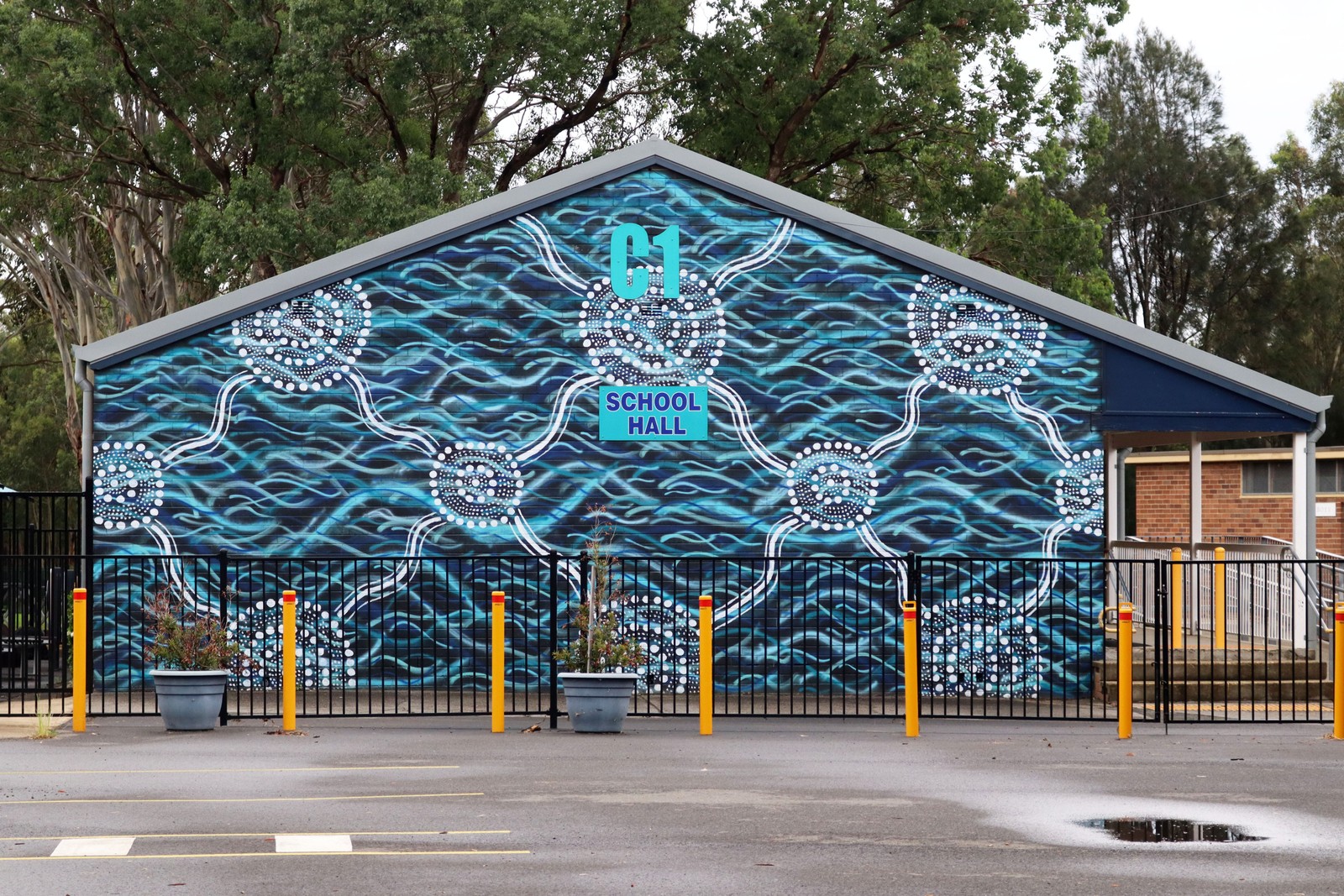 Warwick Farm Public School by Saltwater Dreamtime | Street Art NSW