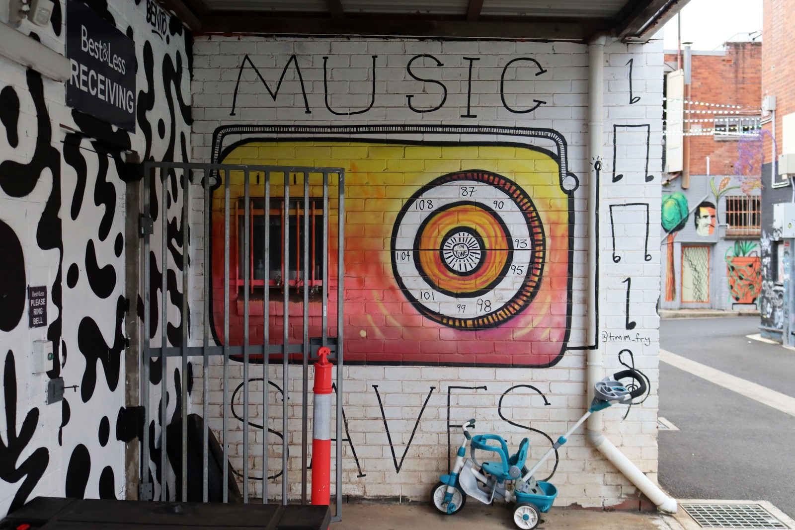 Music Saves by Tim Fry | Street Art NSW
