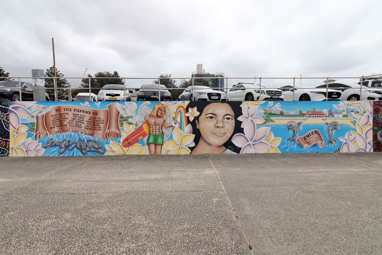 Bali Memorial - Girl with the Frangipani in Her Hair by Droogie | Street Art NSW