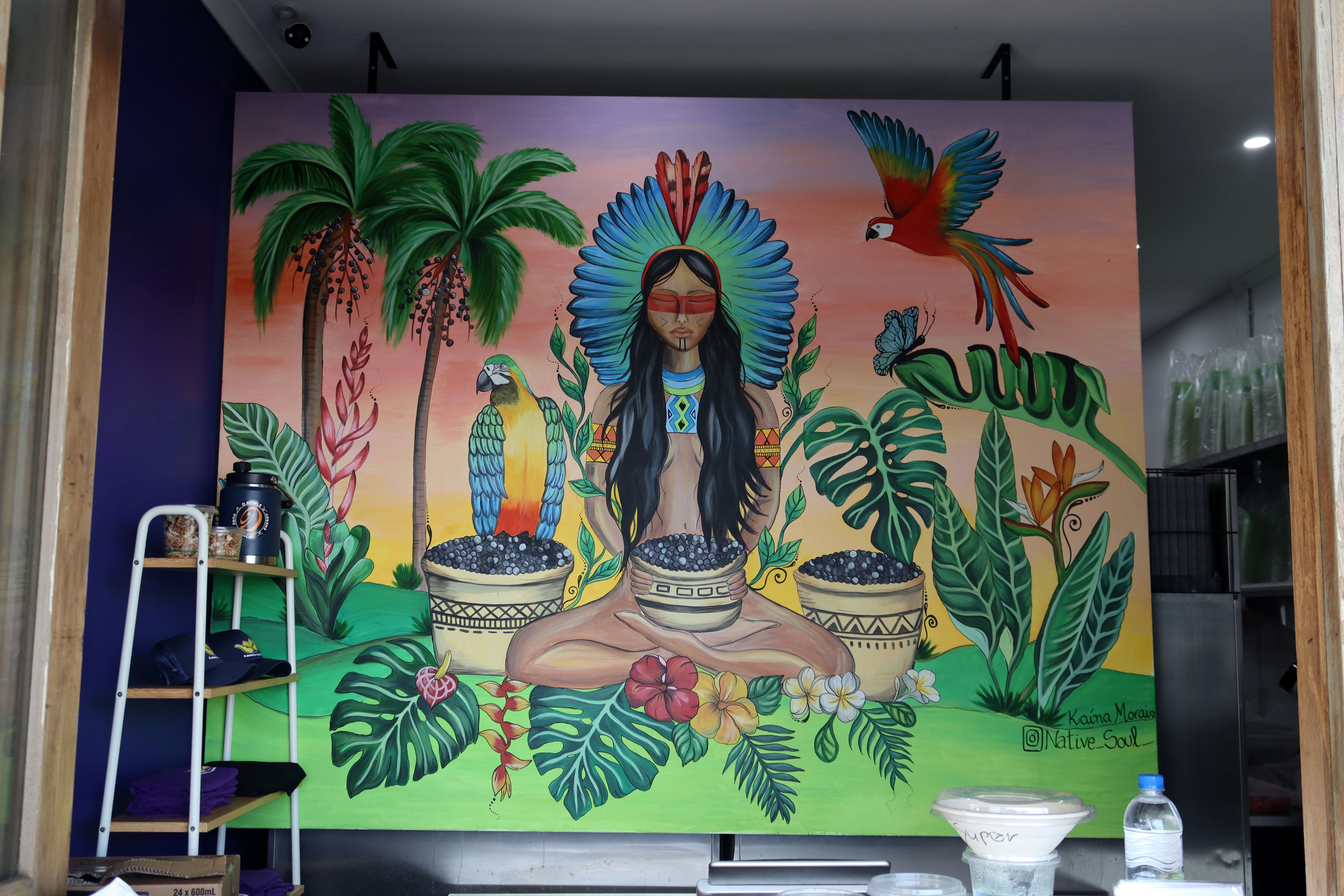 Iaça and the Legend of the Açaí by Kaína Morais | Street Art NSW