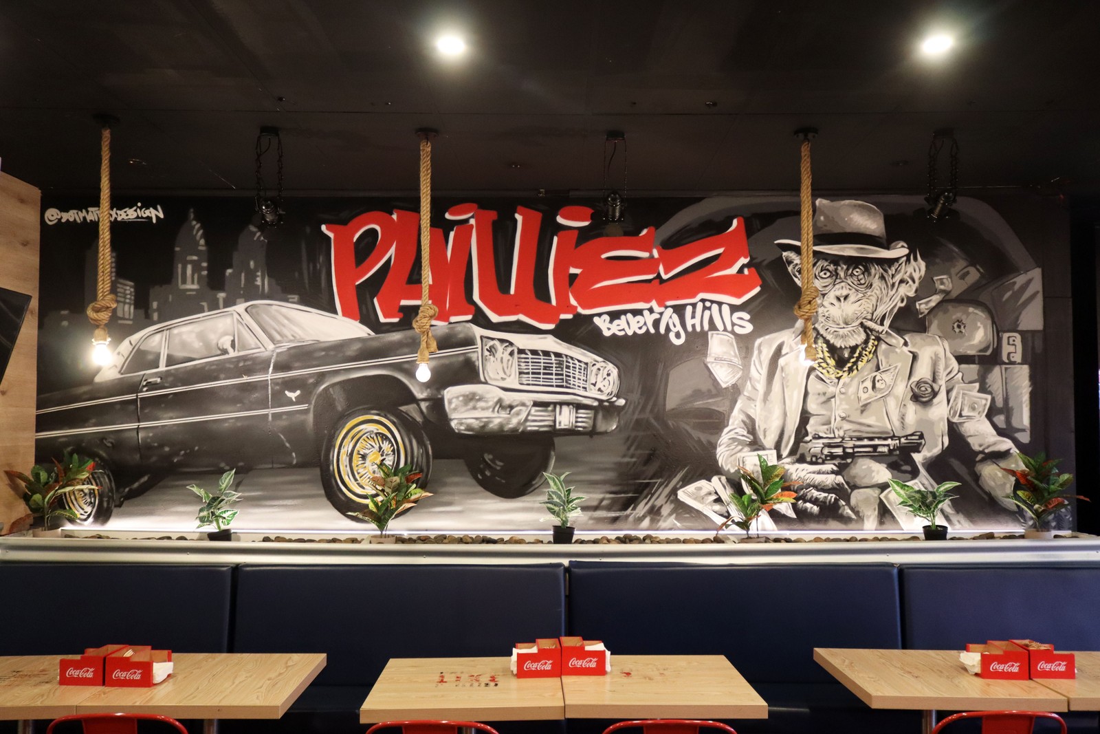 Philliez Beverly Hills by Dot Matrix Design | Street Art NSW