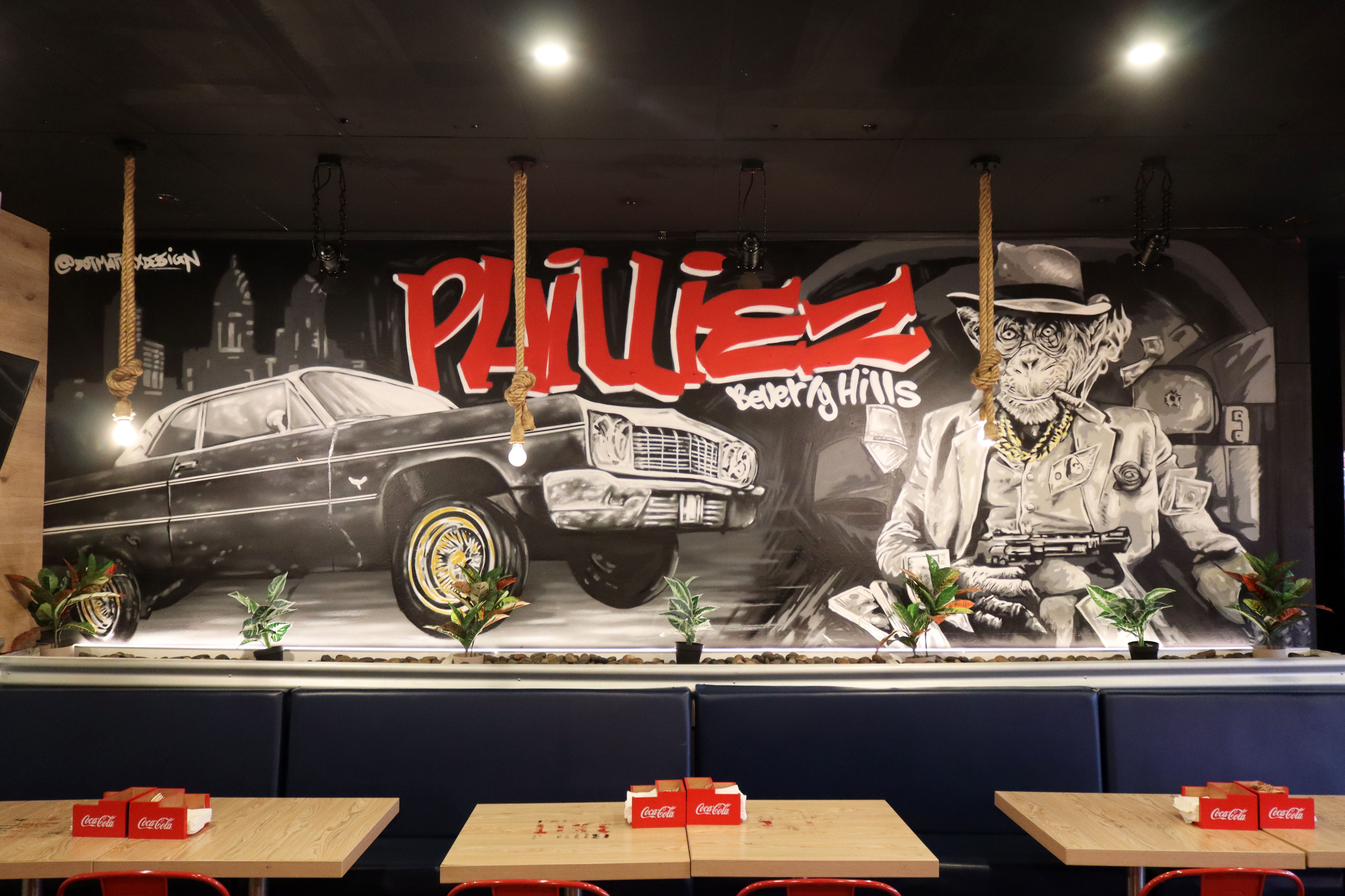 Philliez Beverly Hills by Dot Matrix Design | Street Art NSW