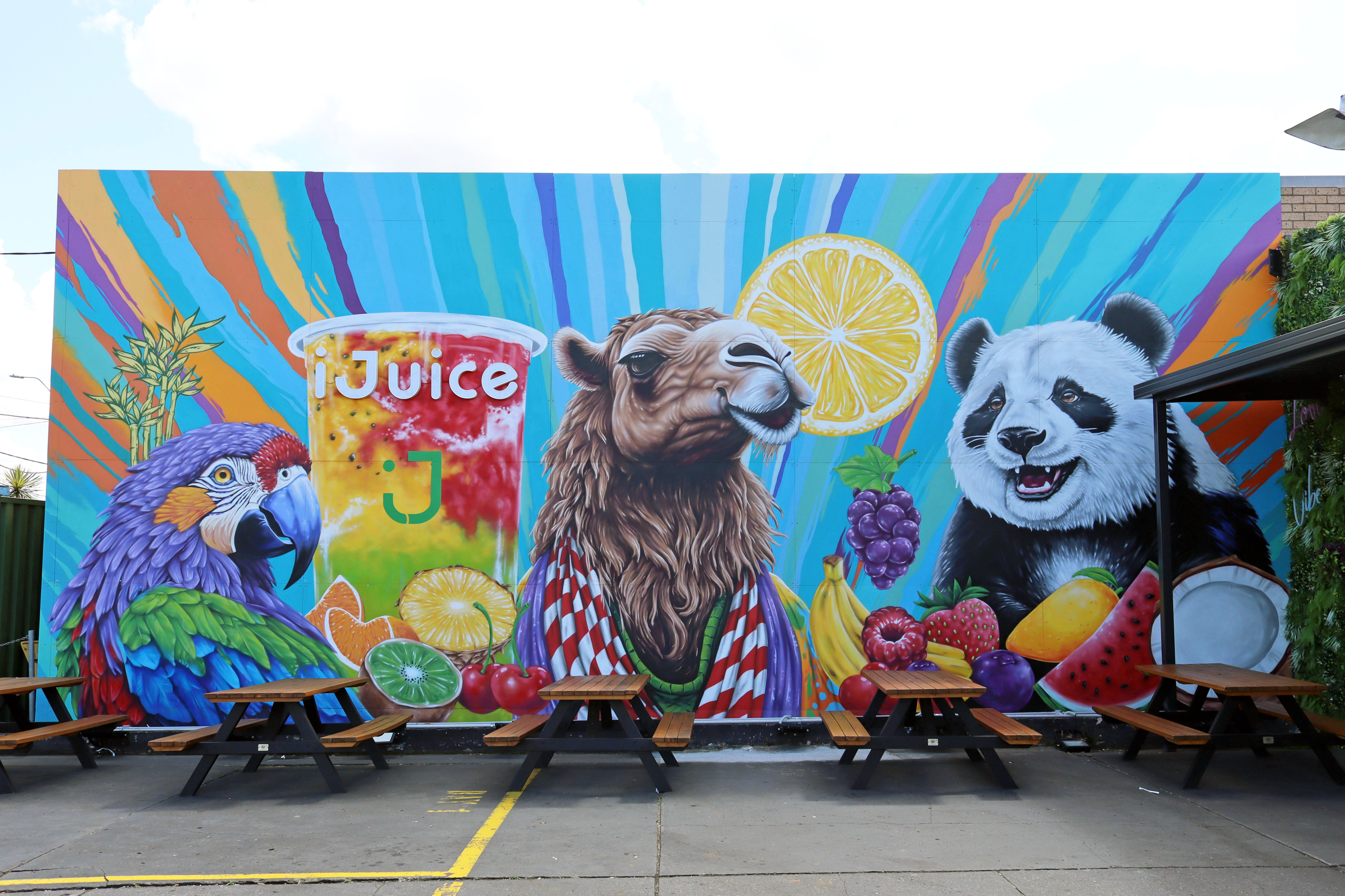 iJuice Sugarcane by Dot Matrix Design | Street Art NSW