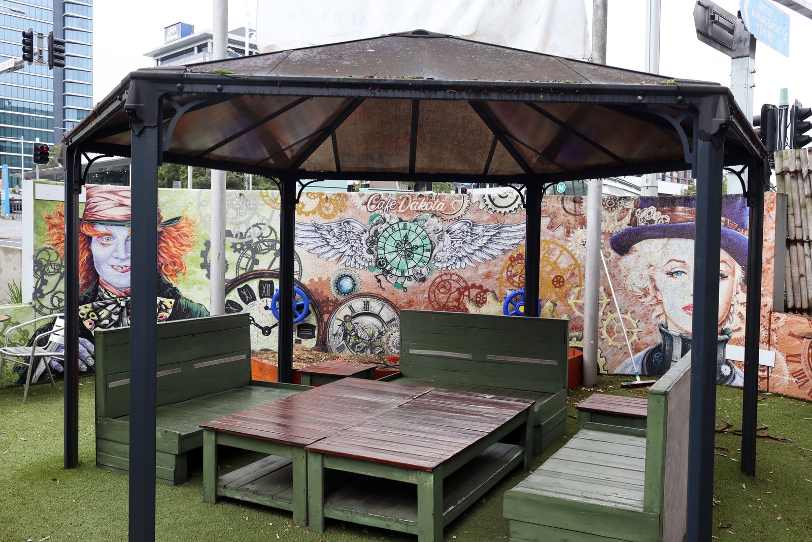 Cafe Dakota by Dot Matrix Design | Street Art NSW