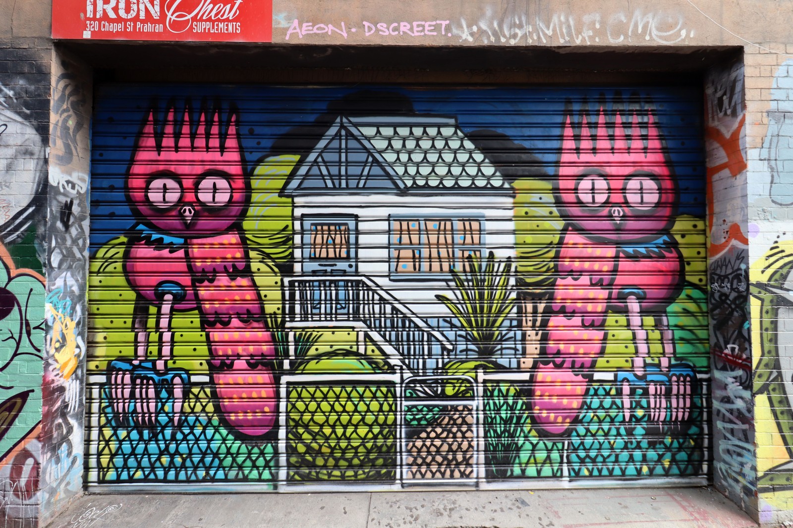 Lurking in Front of the House of Tom Gerrard by Dscreet | Street Art NSW