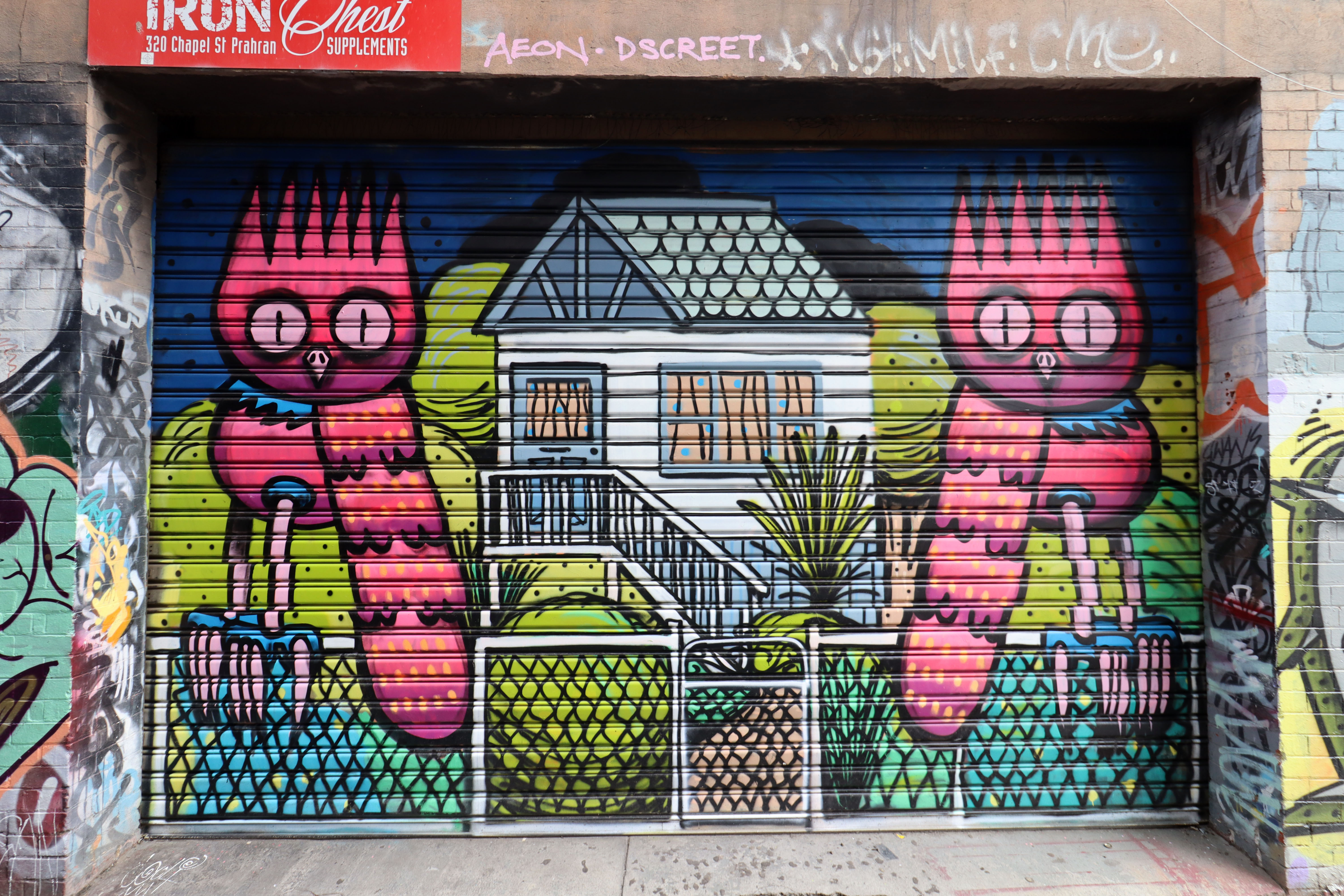 Lurking in Front of the House of Tom Gerrard by Dscreet | Street Art NSW