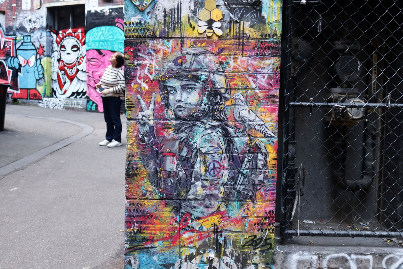Peace Soldiers by Valé Stencil | Street Art NSW