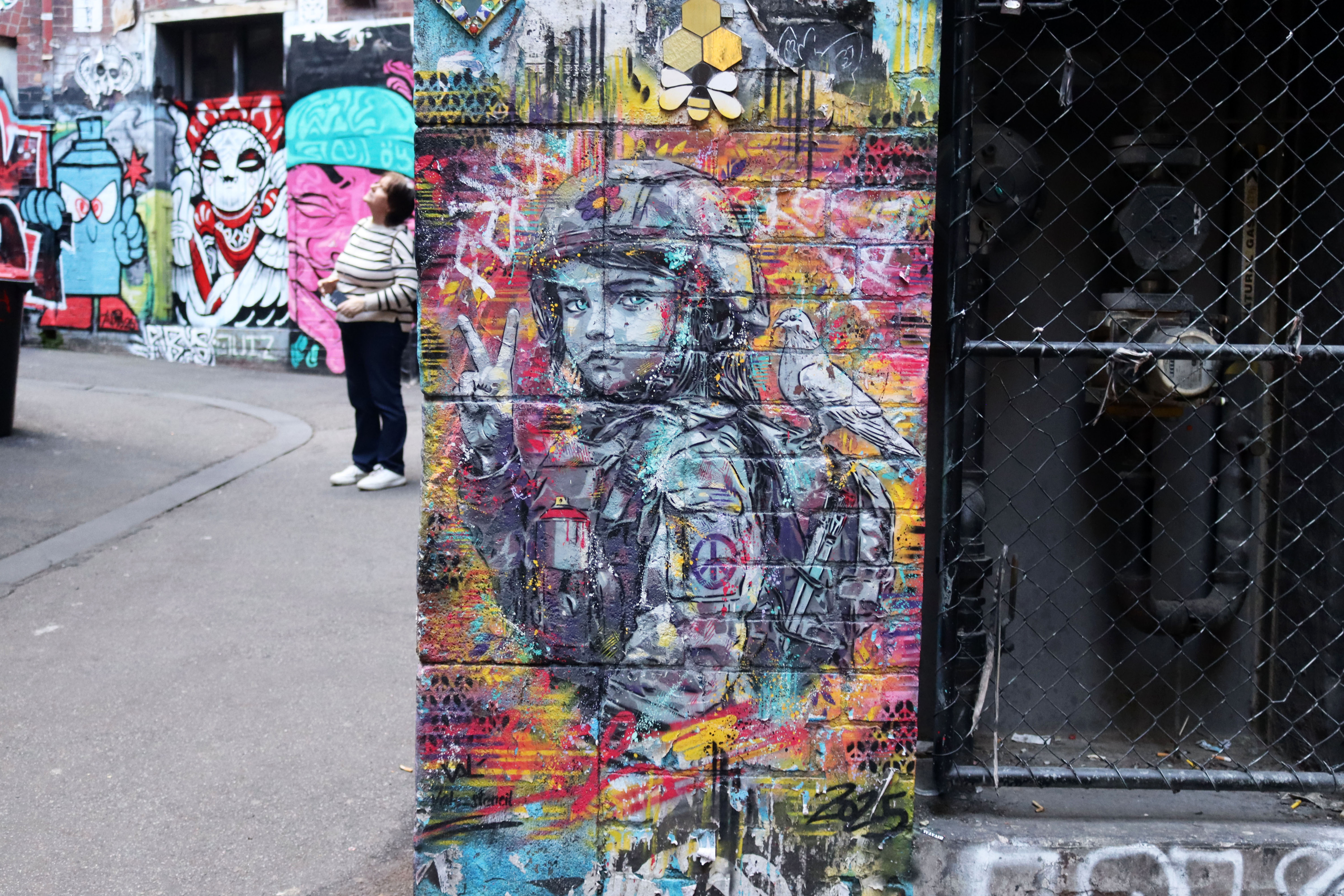 Peace Soldiers by Valé Stencil | Street Art NSW
