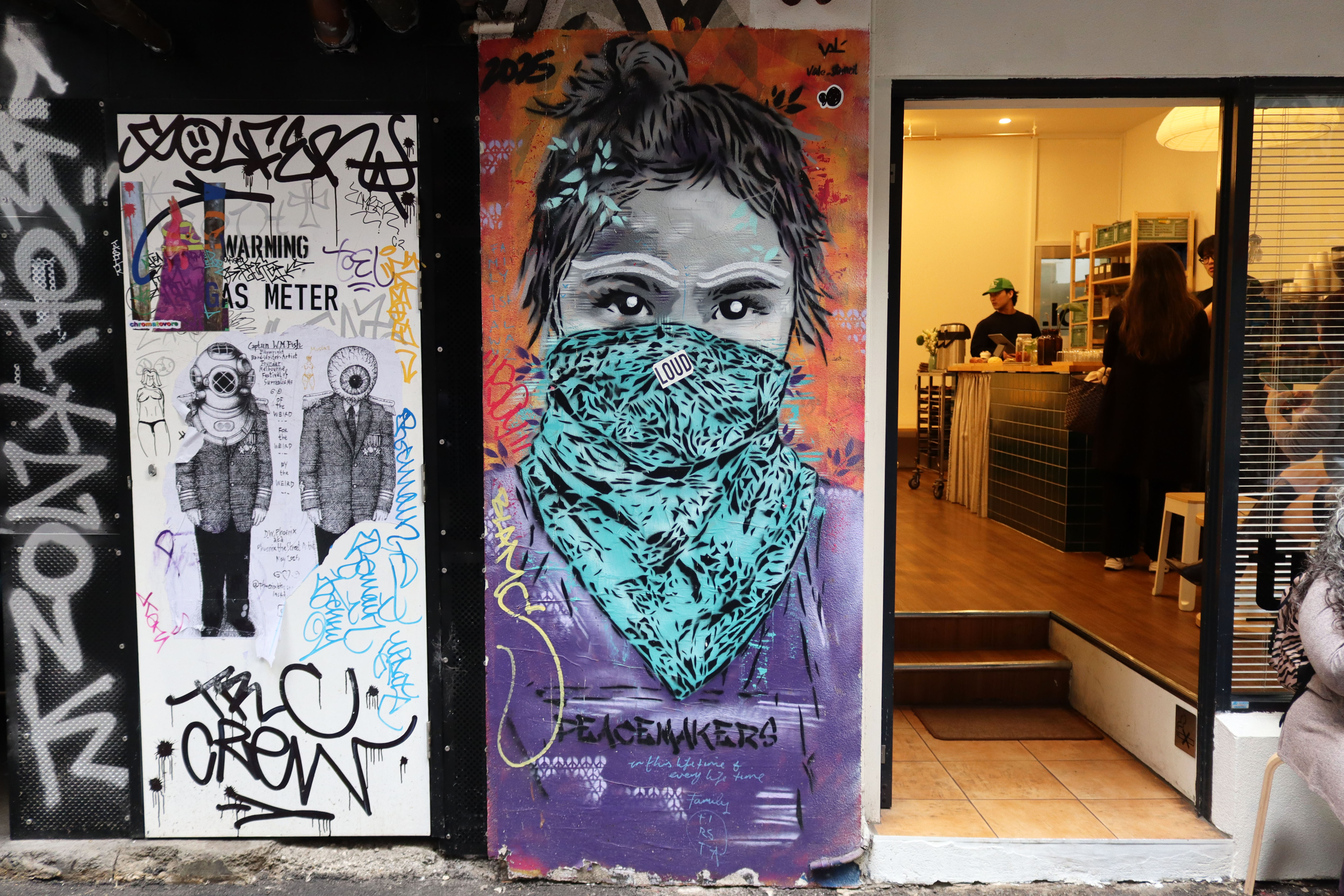 Peacemakers by Valé Stencil | Street Art NSW