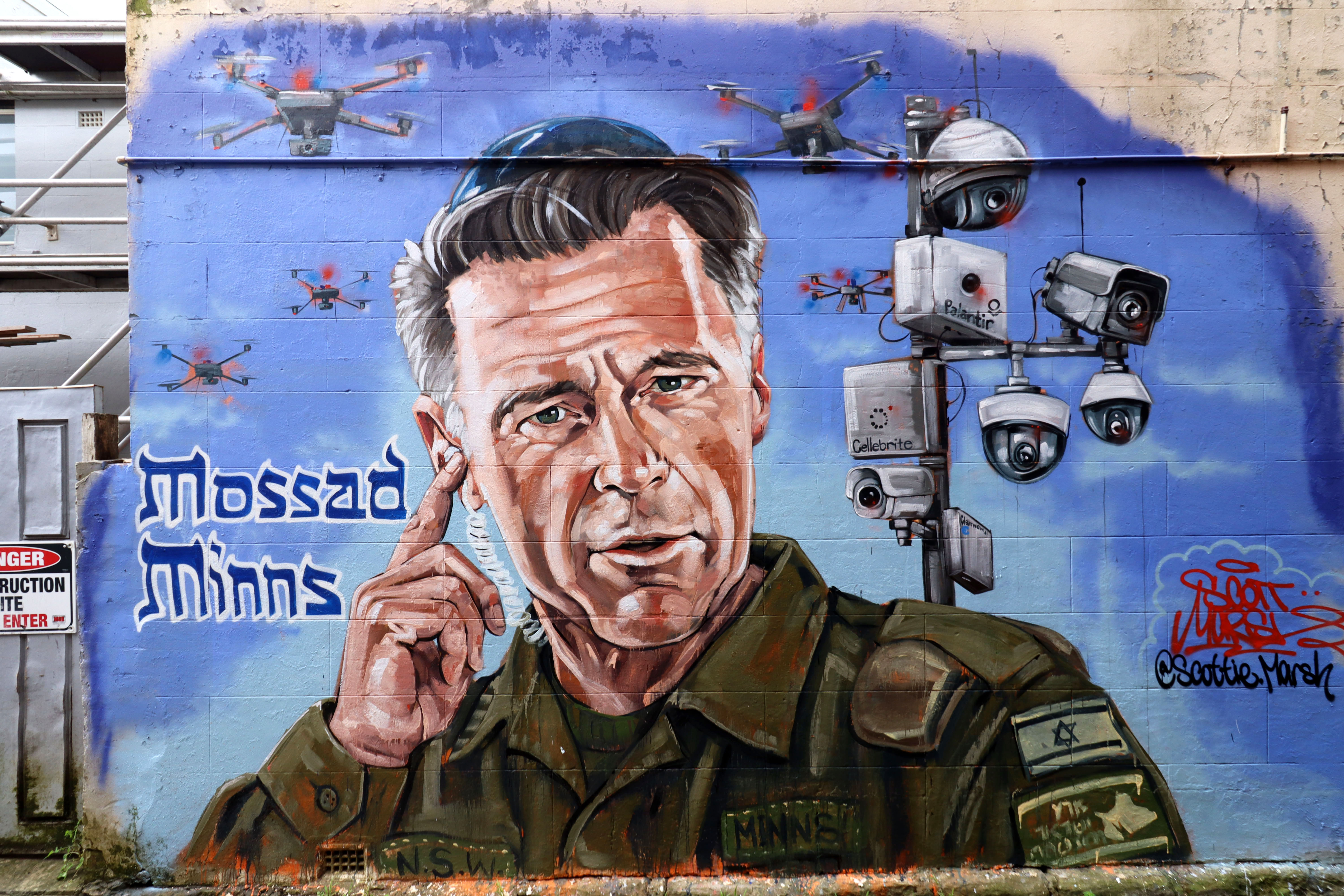 Mossad Minns by Scott Marsh | Street Art NSW