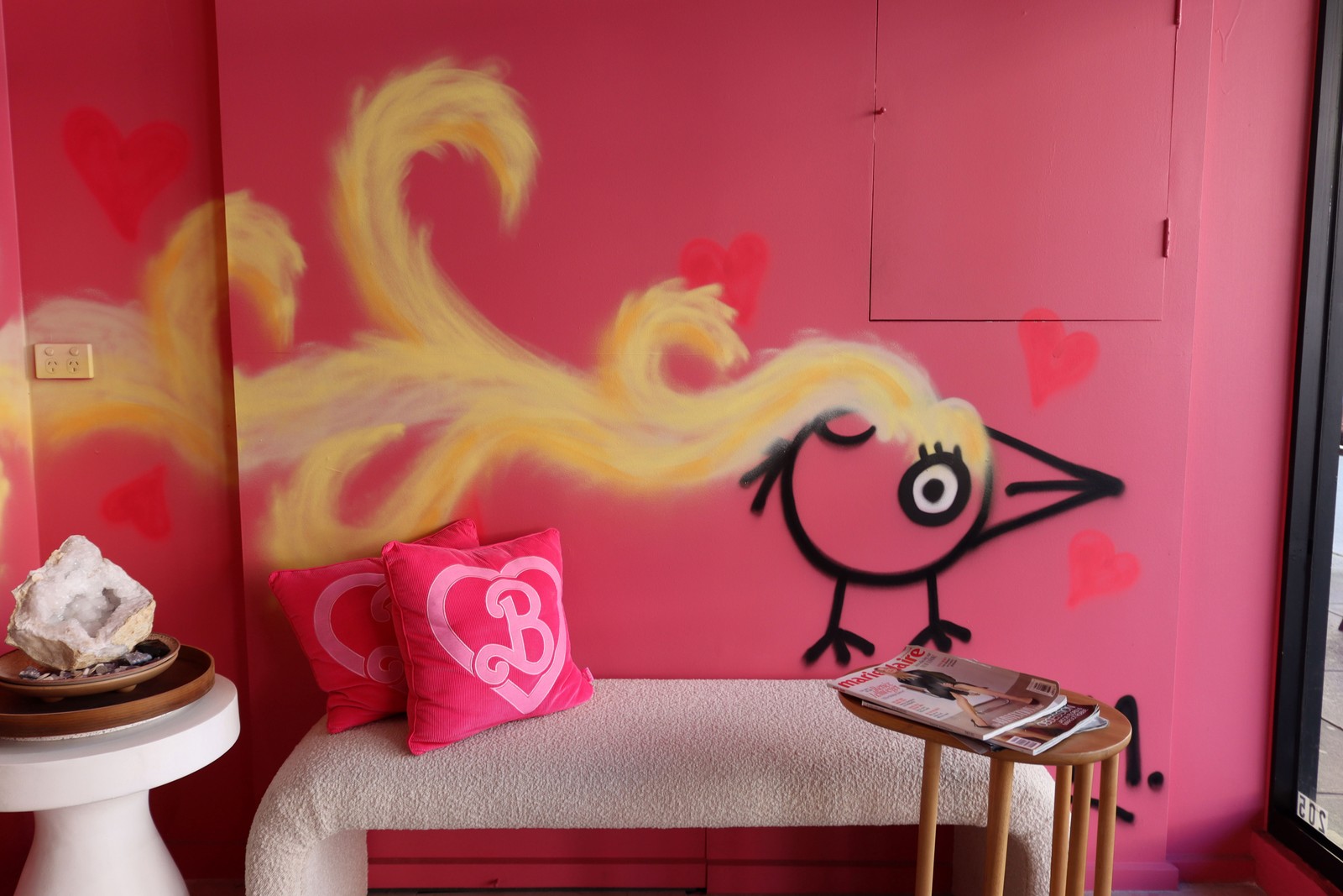 Pam with Hair Extensions by Pam the Bird | Street Art NSW