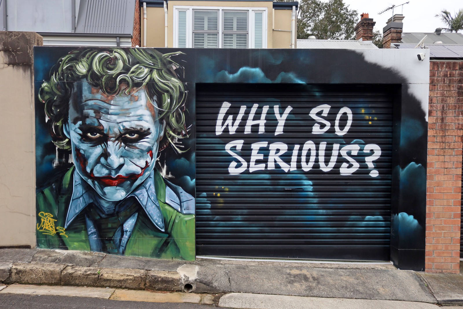Why So Serious? by Scott Marsh | Street Art NSW