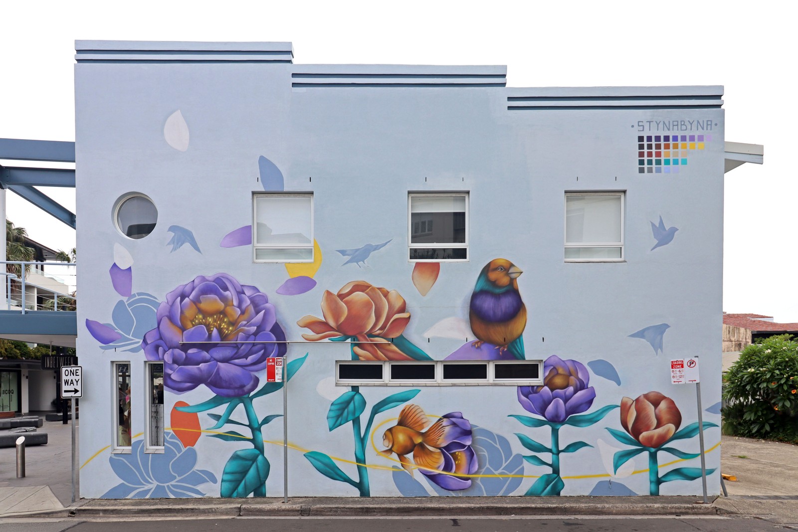 Meeting of the Peony Folk by Stynabyna | Street Art NSW