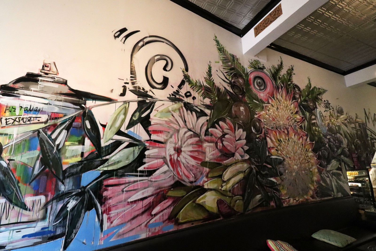 Floral Boy by Scott Marsh | Street Art NSW