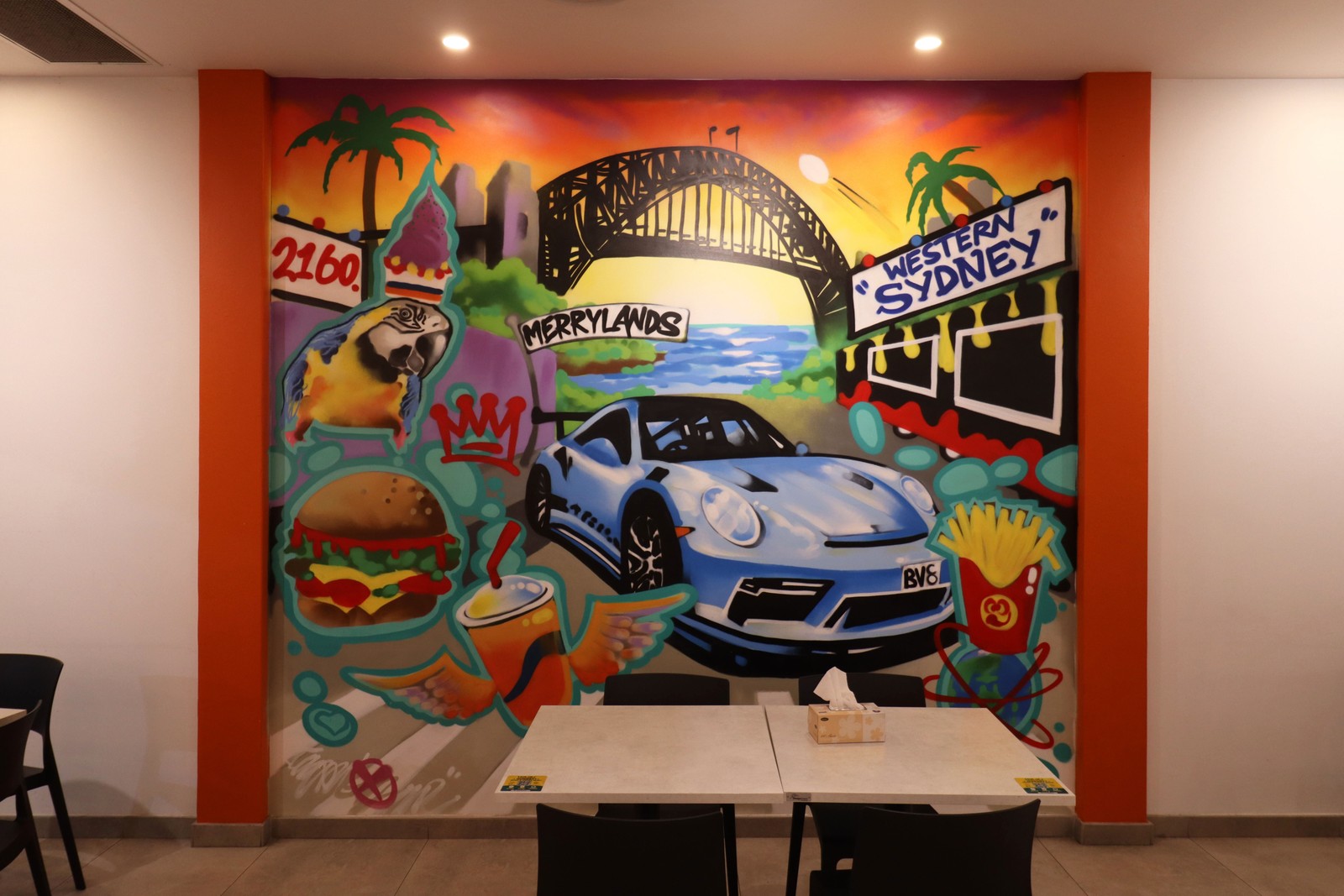 Burgerville by Sydney Murals | Street Art NSW