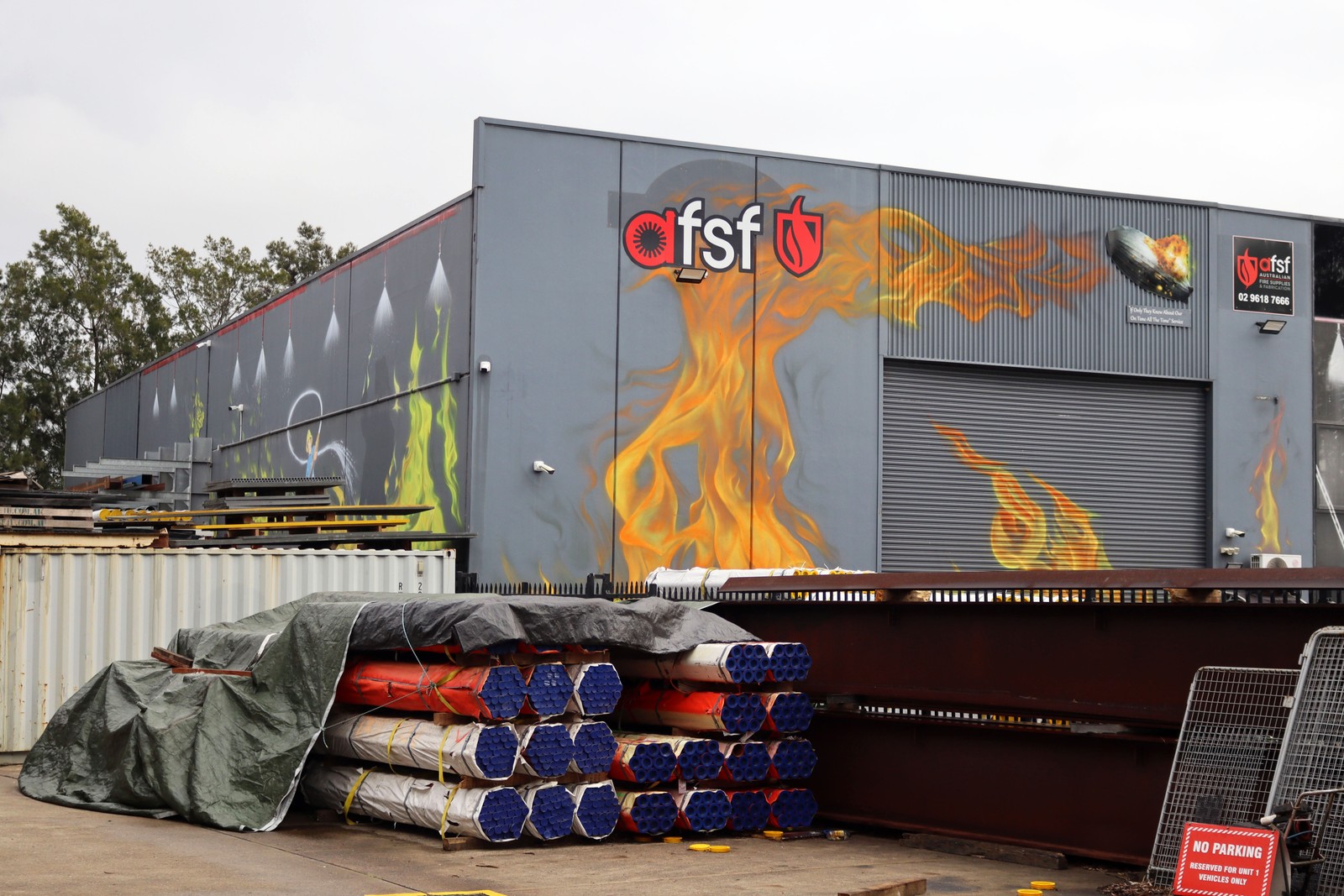 Australian Fire Supplies & Fabrication by Wayne Harrison | Street Art NSW