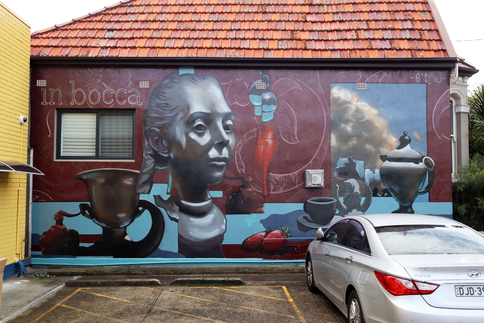 In Bocca al Lupo by Elbows | Street Art NSW