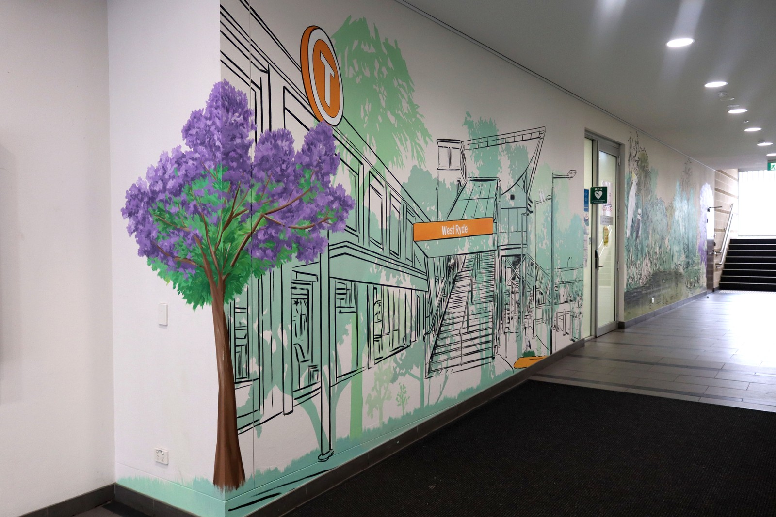 West Ryde Community Council Building by Sheila Tan | Street Art NSW