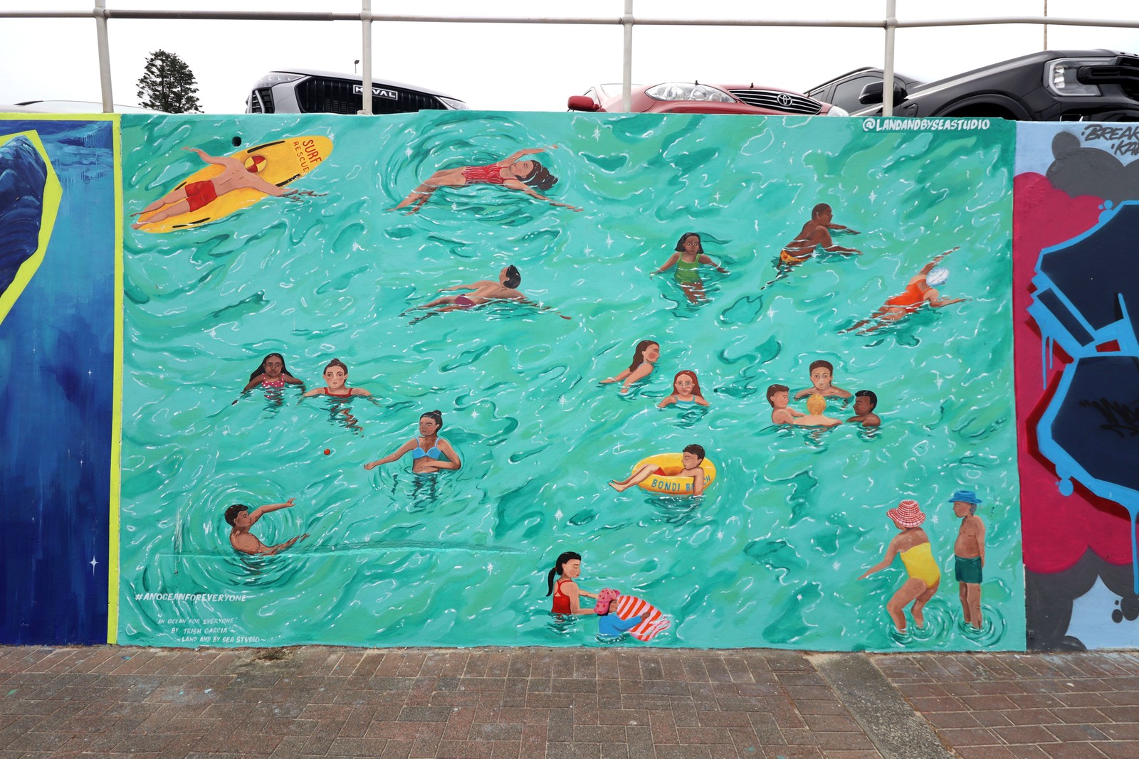 An Ocean for Everyone by Land & by Sea Studio | Street Art NSW